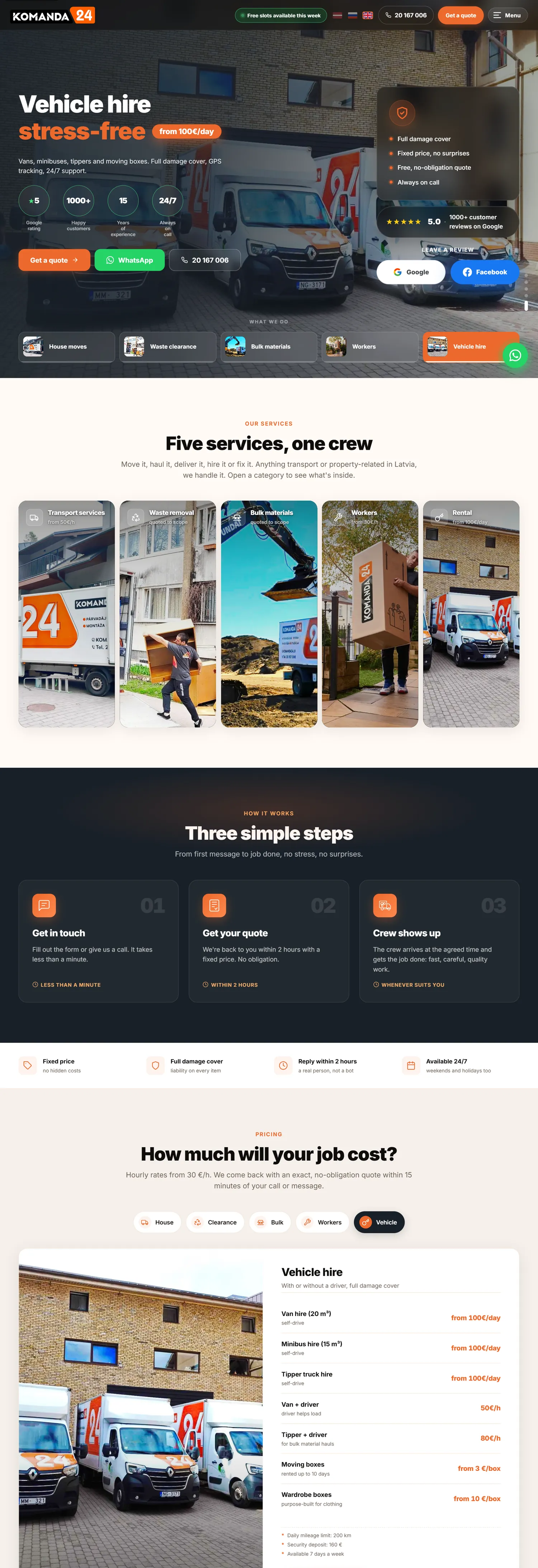komanda24.com homepage